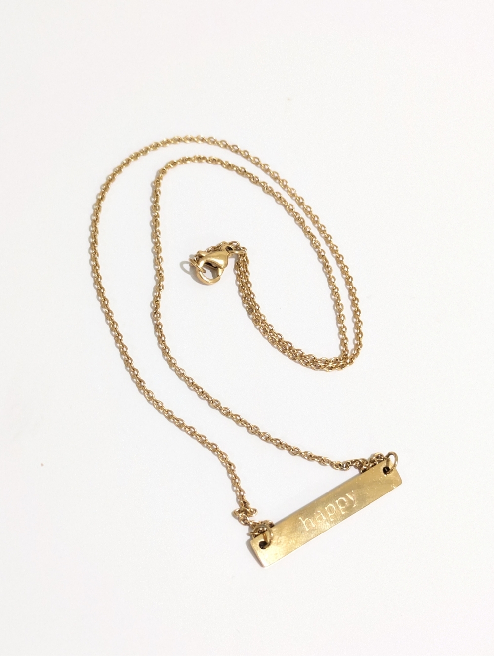 Jook and Nona "Happy" Necklace 18"